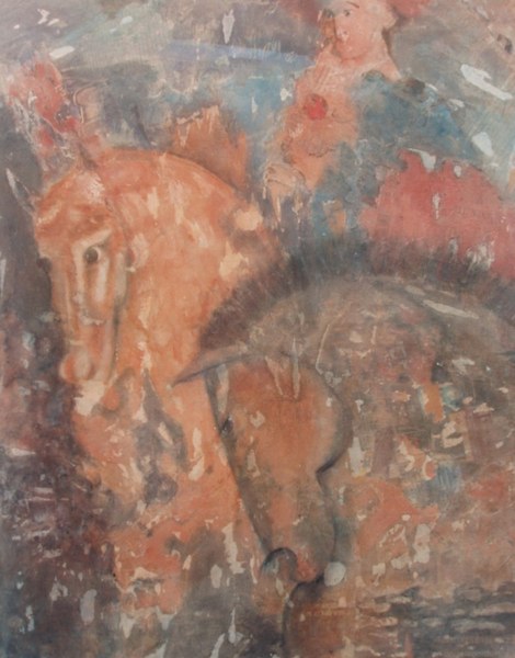 01 fresco met paarden 70x90 